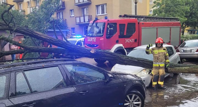 Synoptycy na piątek zapowiadają wichurę, fot. PSP Toruń.