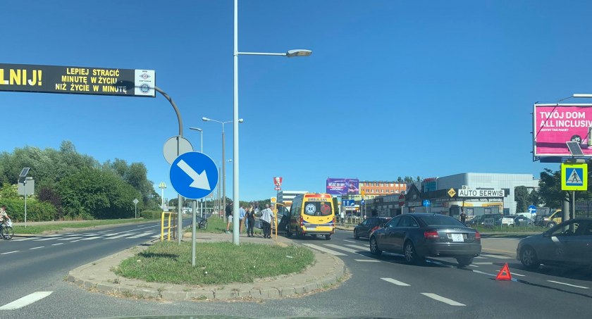 Sprawca zdarzenia został ukarany mandatem, fot. nadesłane.