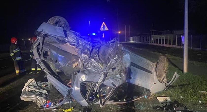 Wypadek w Głogowie, fot. KM PSP Toruń