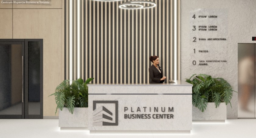 Wnętrze Platinum Business Center w Toruniu, fot. Centrum Wsparcia Biznesu 