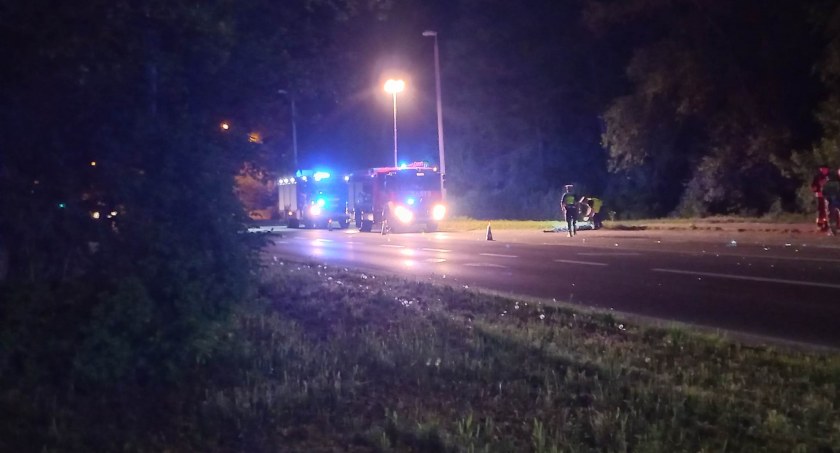 Wypadek przy ul. Andersa w Toruniu, fot. nadesłane