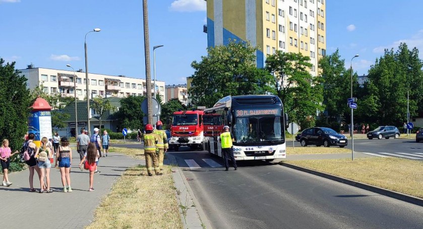 Wypadek przy ul. Dziewulskiego, Fot. nadesłane