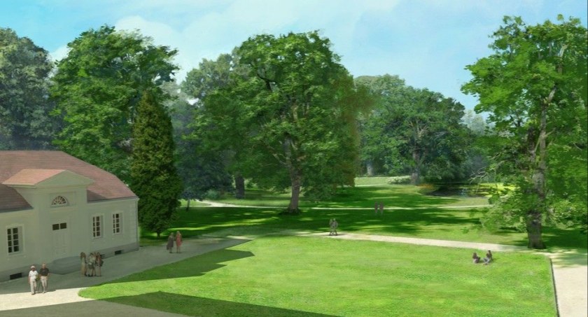 Tak będzie wyglądać park w Nawrze po rewitalizacji, graf. Artur Cebula, Anna Kunkel Architekci/Patrycja Nowák-Zemplińska via Kujawsko-Pomorskie Centrum Dziedzictwa