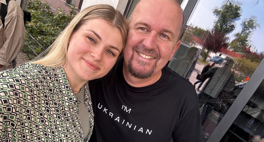 Mychajło Kopacz oraz Aleksandra Wartałowicz, inna uczestniczka MasterChefa. Fot. Archiwum prywatne Mychajło Kopacza