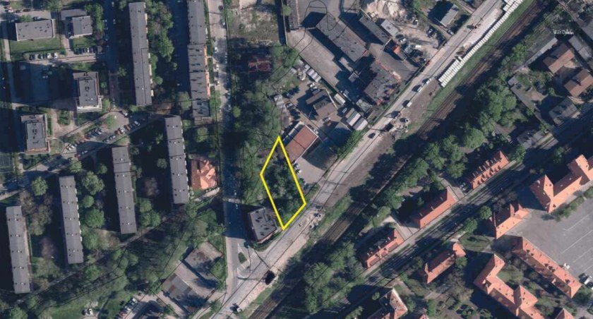 Położenie działki przy ul. Chrobrego 29 w Toruniu, fot. Centrum Wsparcia Biznesu w Toruniu