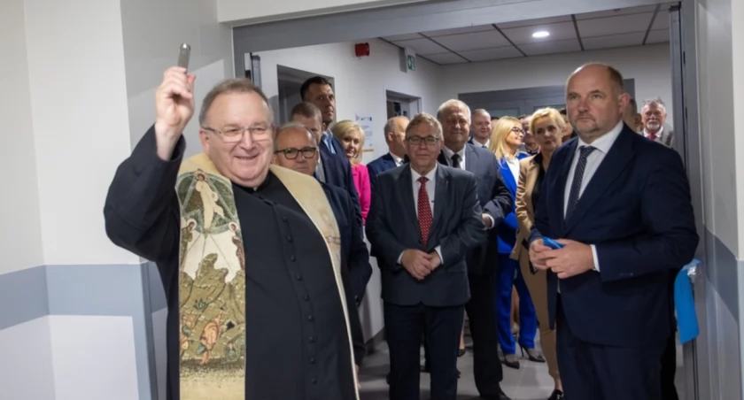 Zakończenie kolejnej inwestycji w Powiatowym Szpitalu w Aleksandrowie Kujawskim, fot. Mikołaj Kuras dla UMWKP