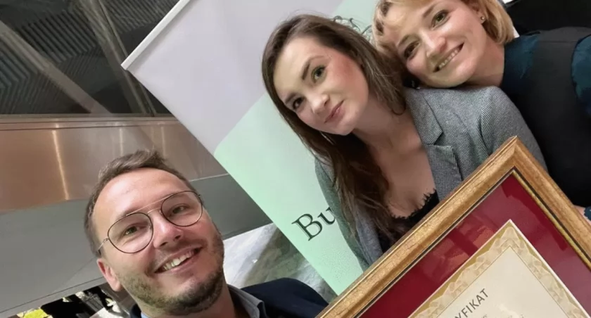 Tomasz Laskowski, Patrycja Lewandowska i Magdalena Krzyżnowska podczas Gali, fot. Inside Park