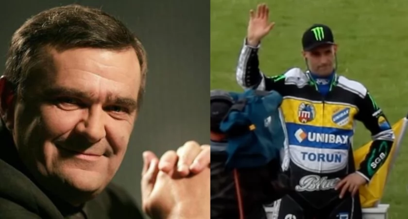 Roman Karkosik (z lewej) i jego najlepszy zawodnik Tomasz Gollob.