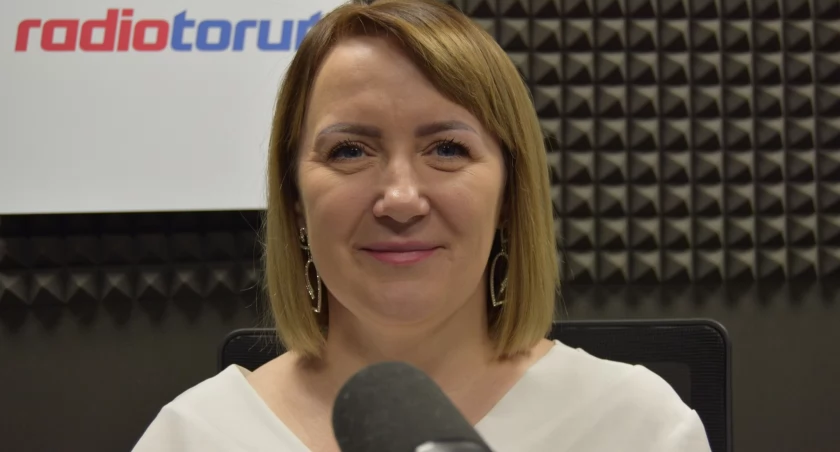 Marzena Lewandowska w Radiu Toruń, fot. Bartosz Fryckowski / ototorun.pl