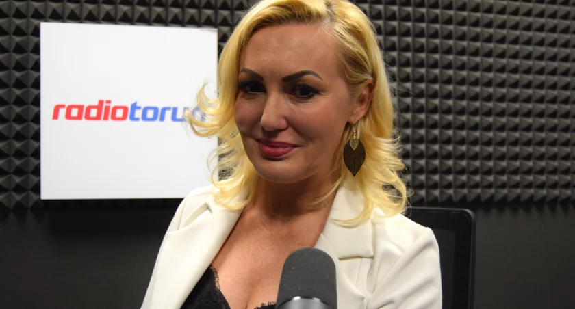 Joanna Michalska w Radiu Toruń, fot. ototorun.pl