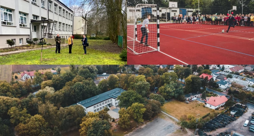 Teren przy Szkole Podstawowej w Łążynie II, fot. UG Obrowo