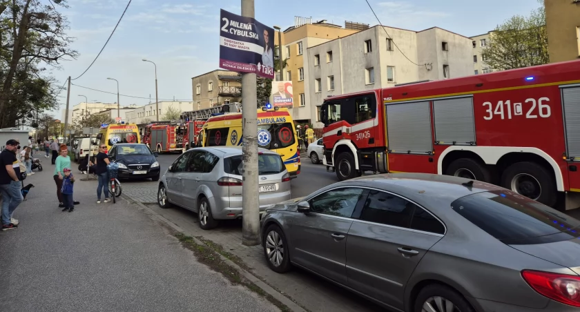 Pożar przy ul. Antczaka w Toruniu, fot. Nadesłane