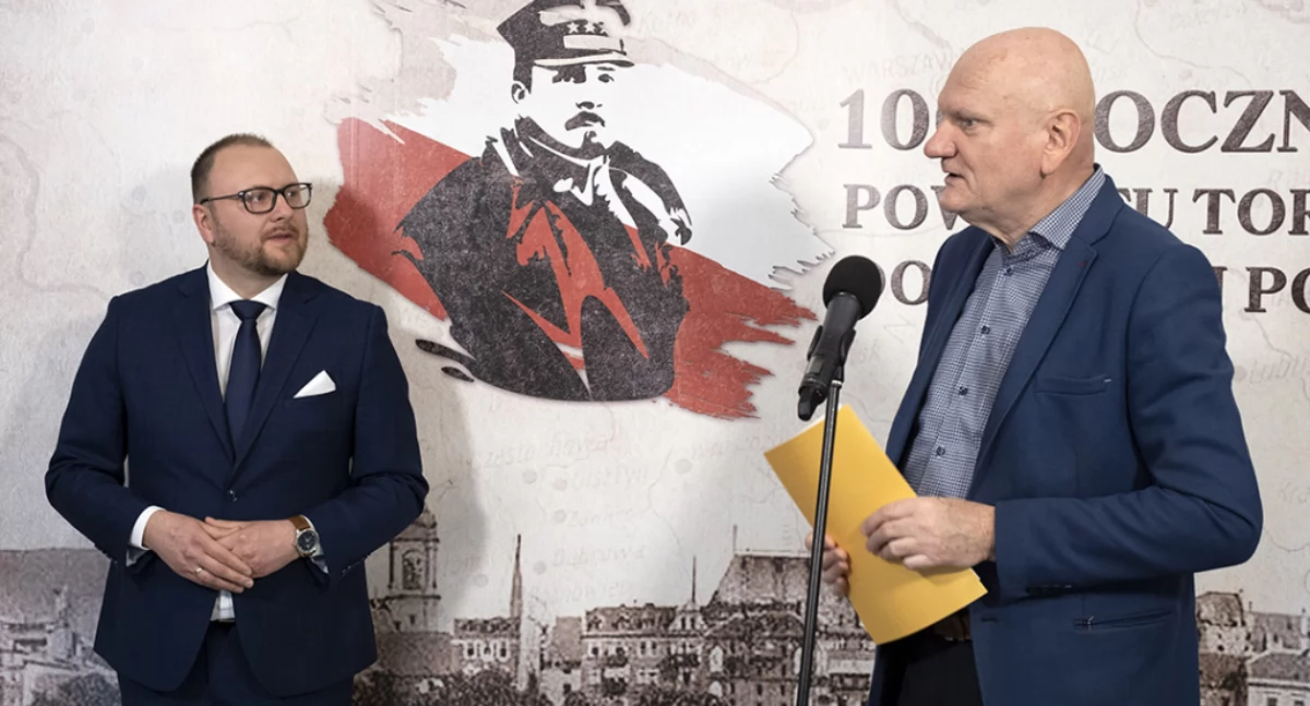 Paweł Gulewski (z lewej) i Michał Zaleski. Fot. UM Toruń