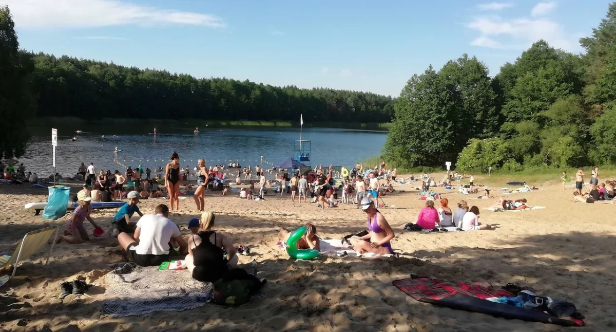 Przygotowania do otwarcia kapieliska w Józefowie, fot. UG Lubicz
