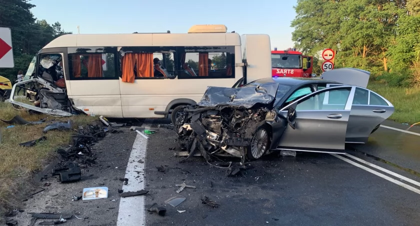 Śmiertelny wypadek w Małej Nieszawce, fot. KM PSP Toruń oraz KMP w Toruniu