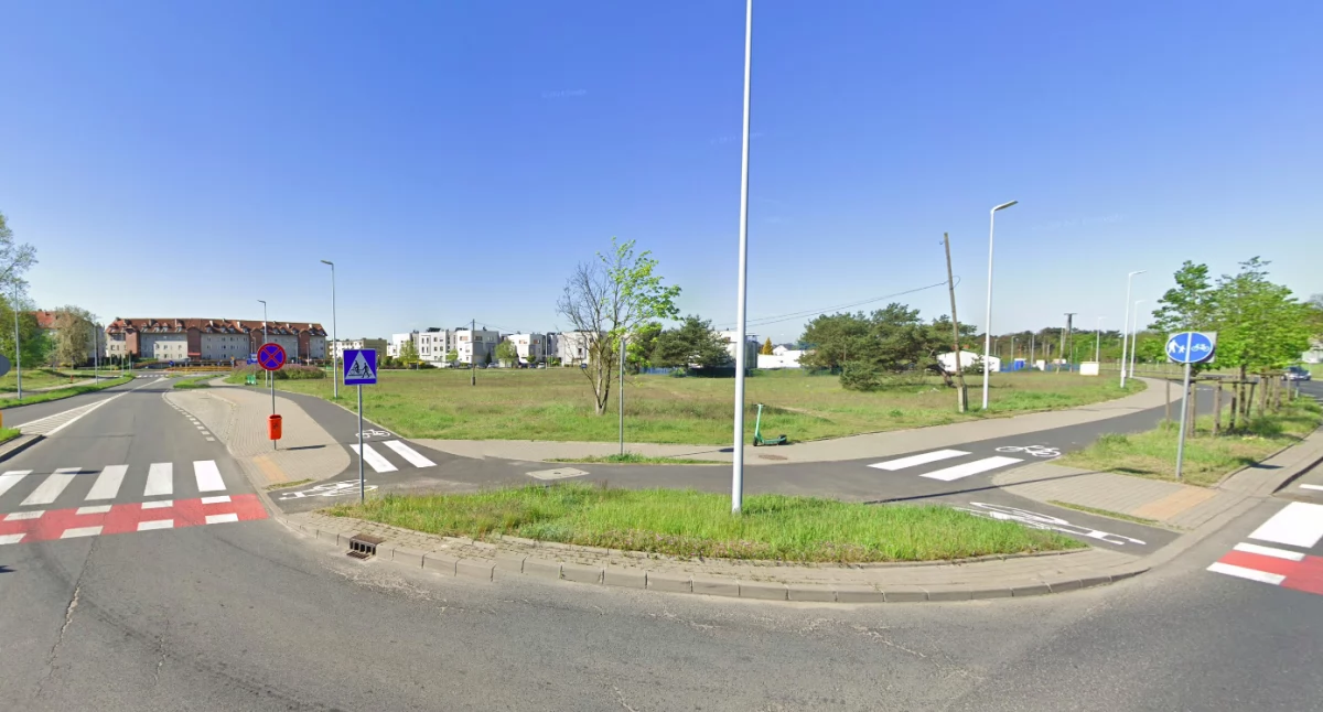 Działka przy ul. Fortenczej 1-3, fot. Screen z Google Maps