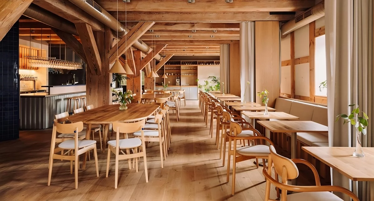 Wnętrze restauracji Monka w Bydgoszczy, fot. Studio Migdał