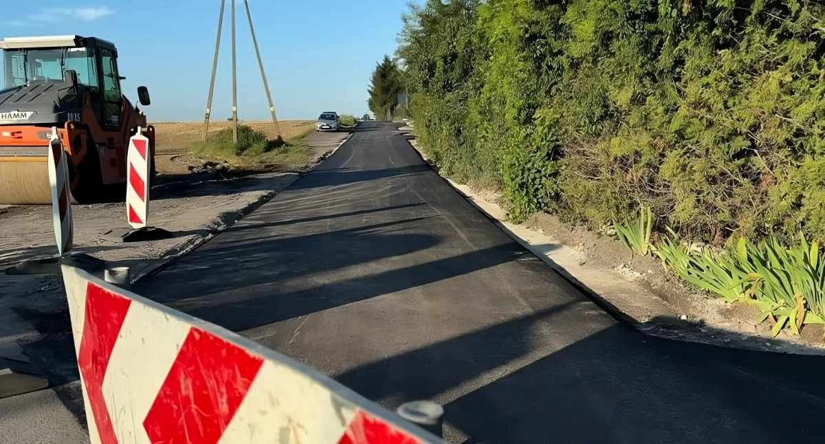 Droga w Rogówku po remoncie, fot. UG Lubicz