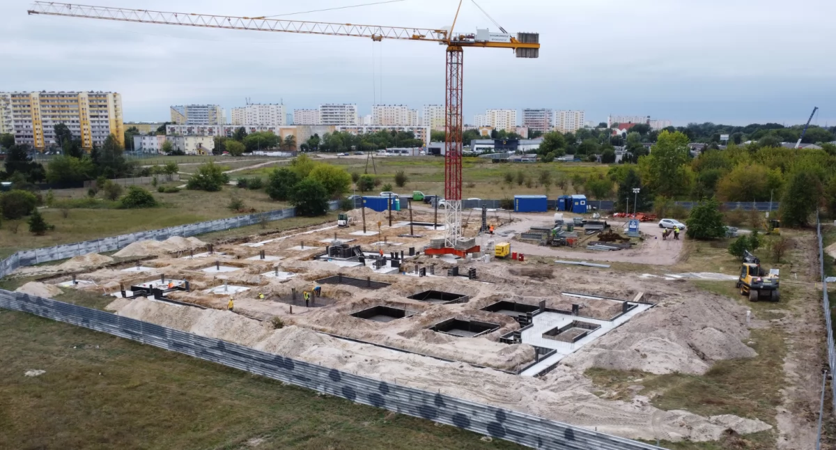 Budowa kompleksu Lipowa Office Park w Toruniu, fot. Centrum Wsparcia Biznesu w Toruniu