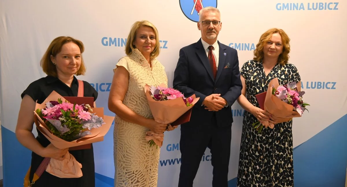 Małgorzata Bogucka, Mariola Marcinkowska, Marek Nicewicz, Wioletta Pawłowska, fot. Gmina Lubicz 