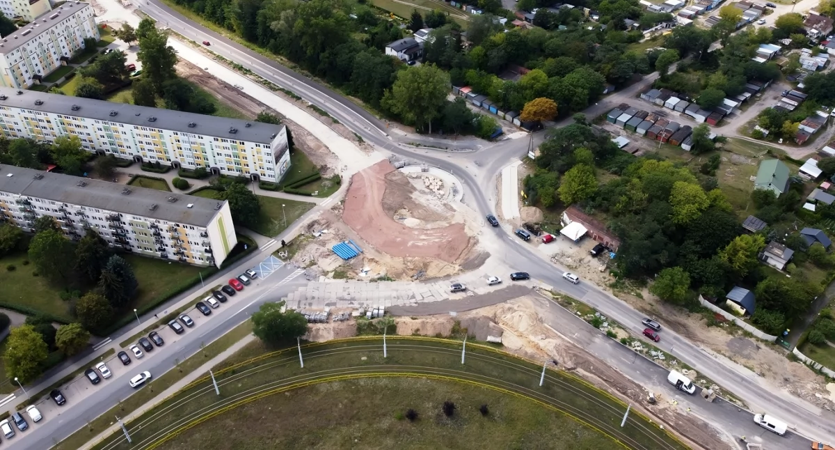 Przebudowa ul. Szosa Okrężna w Toruniu, fot. Miejski Zarząd Dróg w Toruniu