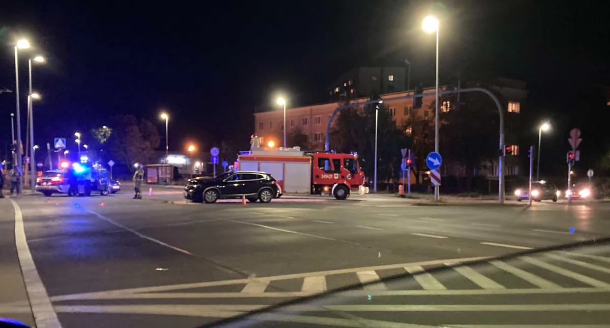 Wypadek na skrzyżowaniu ul. Bema z Szosą Chełmińską, fot. nadesłane