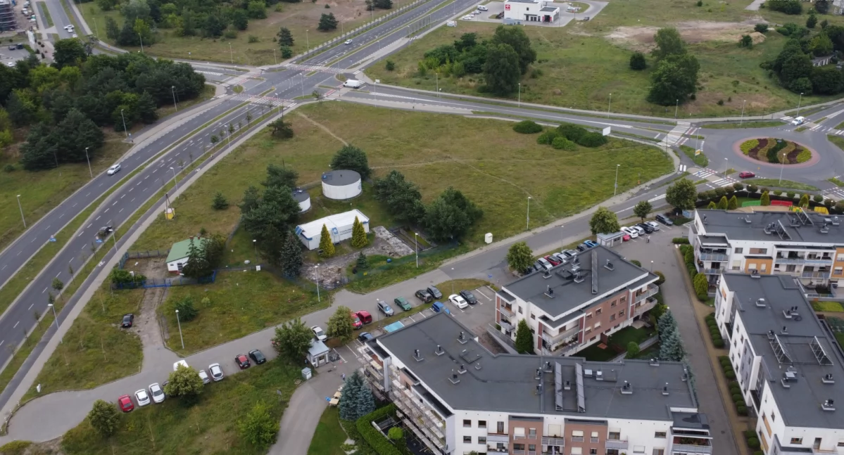 Działka przy ul. Fortecznej 1-3 w Toruniu, fot. Centrum Wsparcia Biznesu w Toruniu