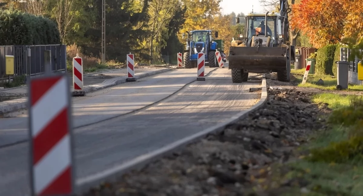 Rozbudowa drogi wojewódzkiej nr 657 w Nowej Wsi pod Toruniem, fot. Zarząd Dróg Wojewódzkich
