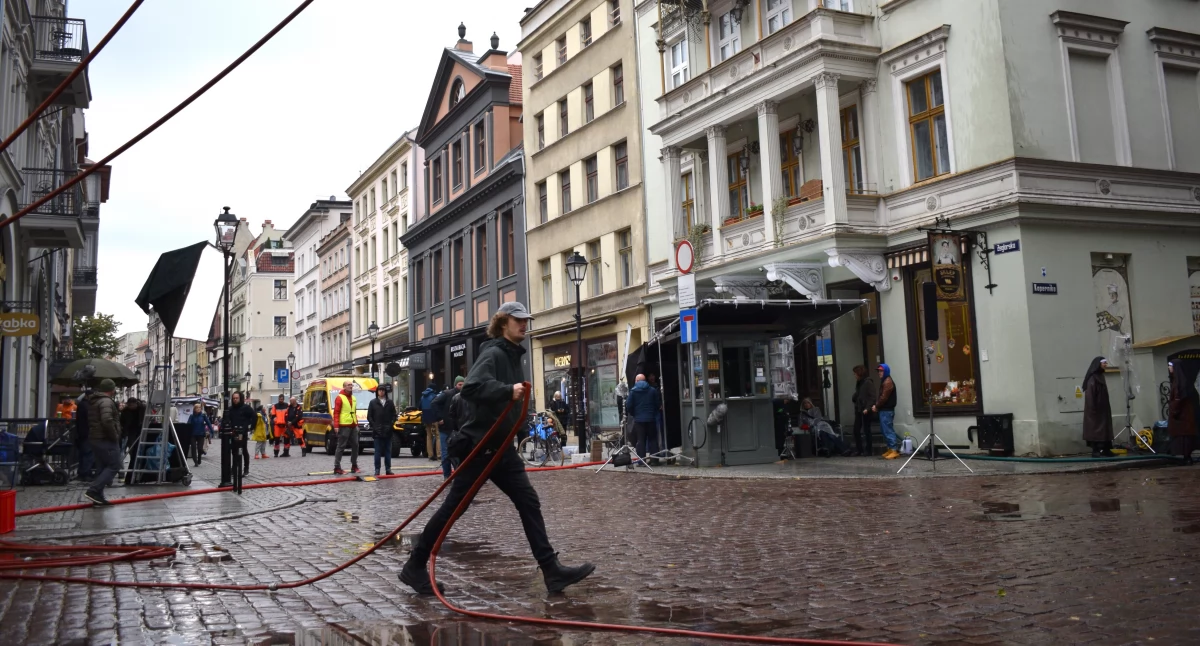 Plan filmowy w Toruniu, fot. Bartosz Fryckowski / ototorun.pl