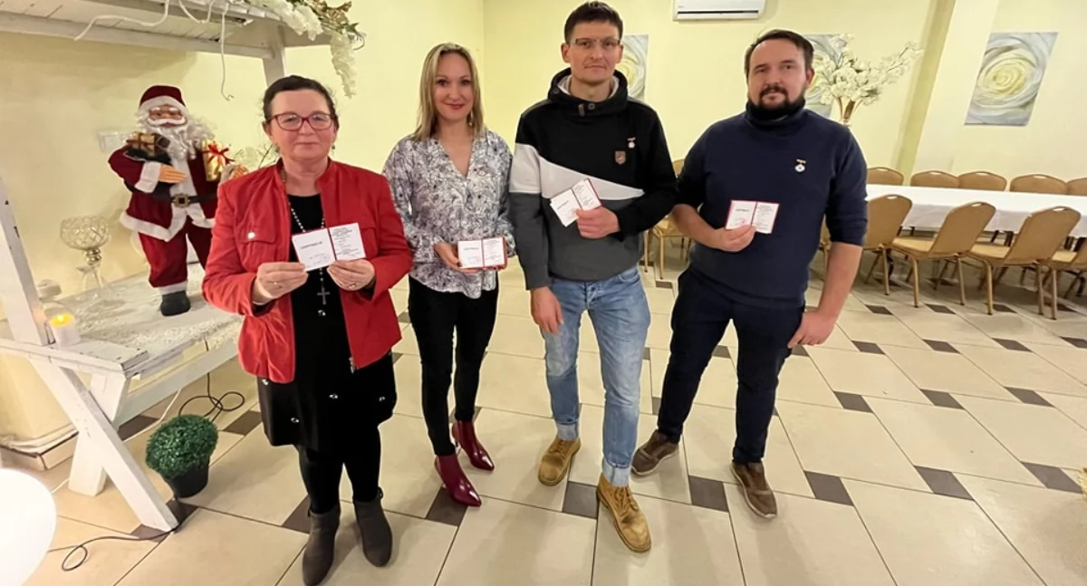 Honorowi Dawcy Krwi zostali wyróżnieni, fot. UG Lubicz