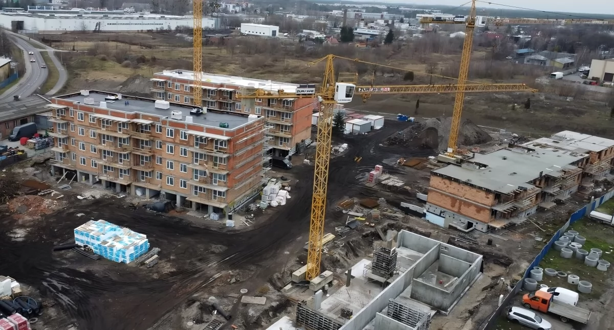 Budowa osiedla Pod Dębową Górą w Toruniu, fot. Bartosz Fryckowski / ototorun.pl