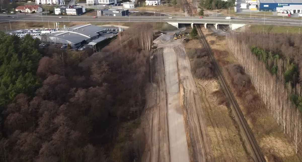 Budowa drogi Toruń - Małgorzatowo, fot. Bartosz Fryckowski / ototorun.pl