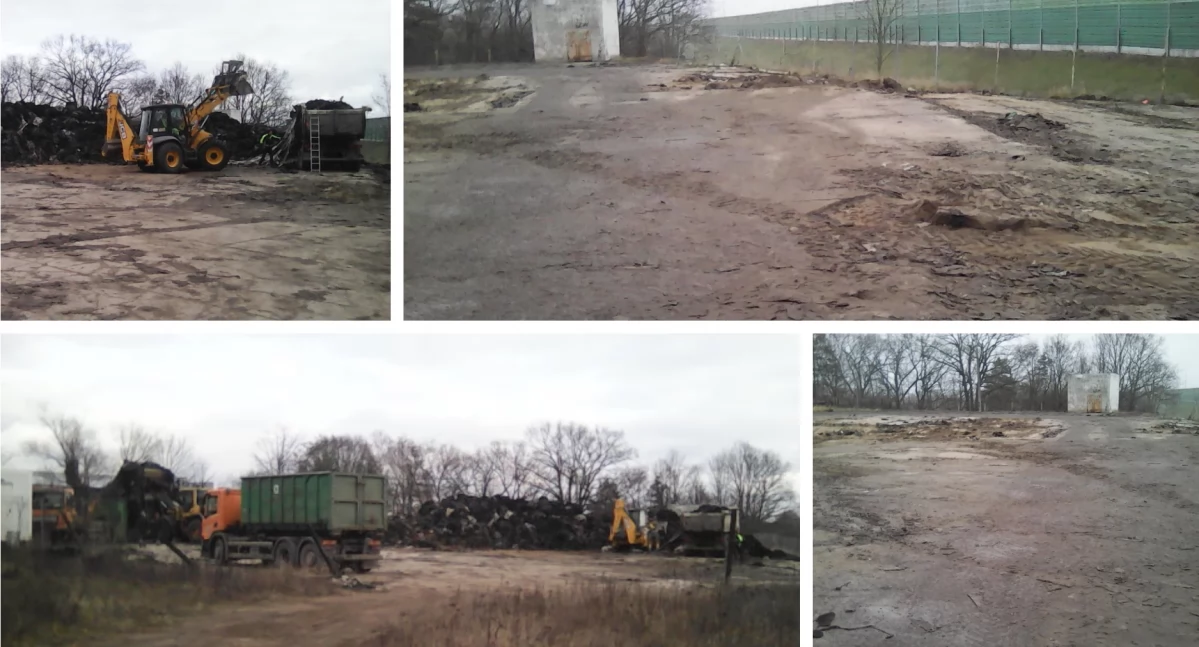 Wysypisko śmieci przy ul. Włocławskiej 325 w Toruniu, fot. Wydział Gospodarki Komunalnej UMT