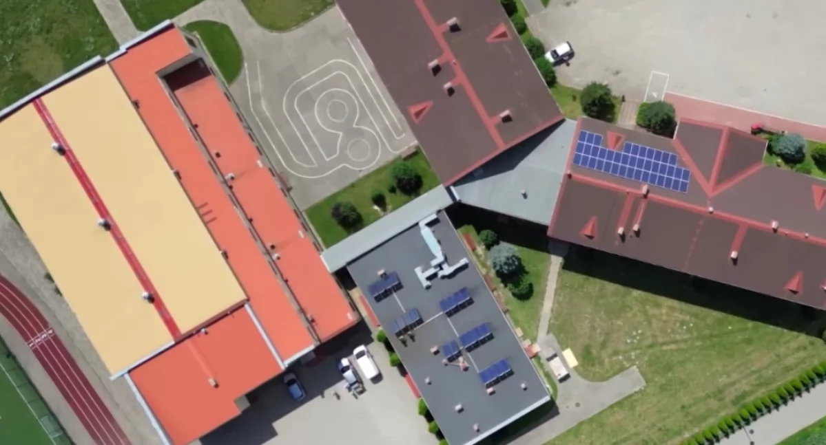 Szkoła Podstawowa w Turznie pod Toruniem, fot. screen z materiału firmy Urbański Budownictwo