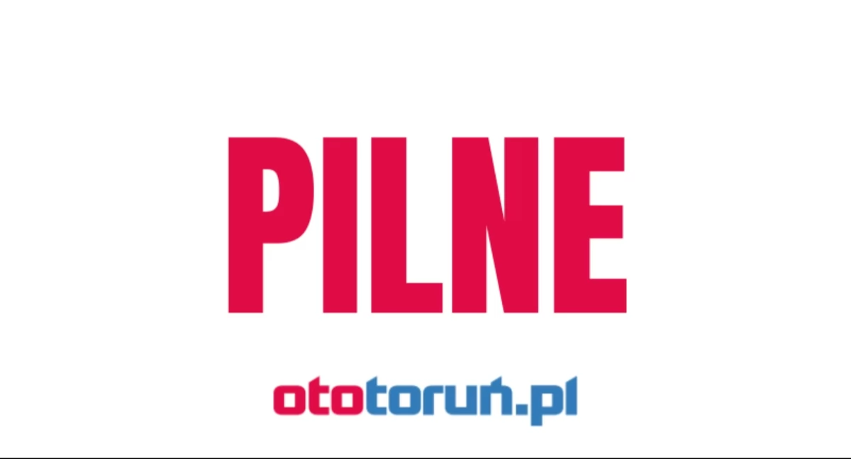 Wypadek na placu Armii Krajowej w Toruniu, fot. nadesłane