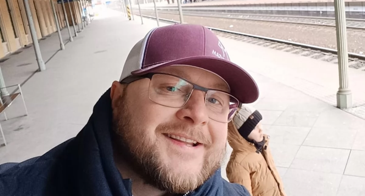 Paweł Gulewski z synem, fot. Prywatne archiwum Pawła Gulewskiego