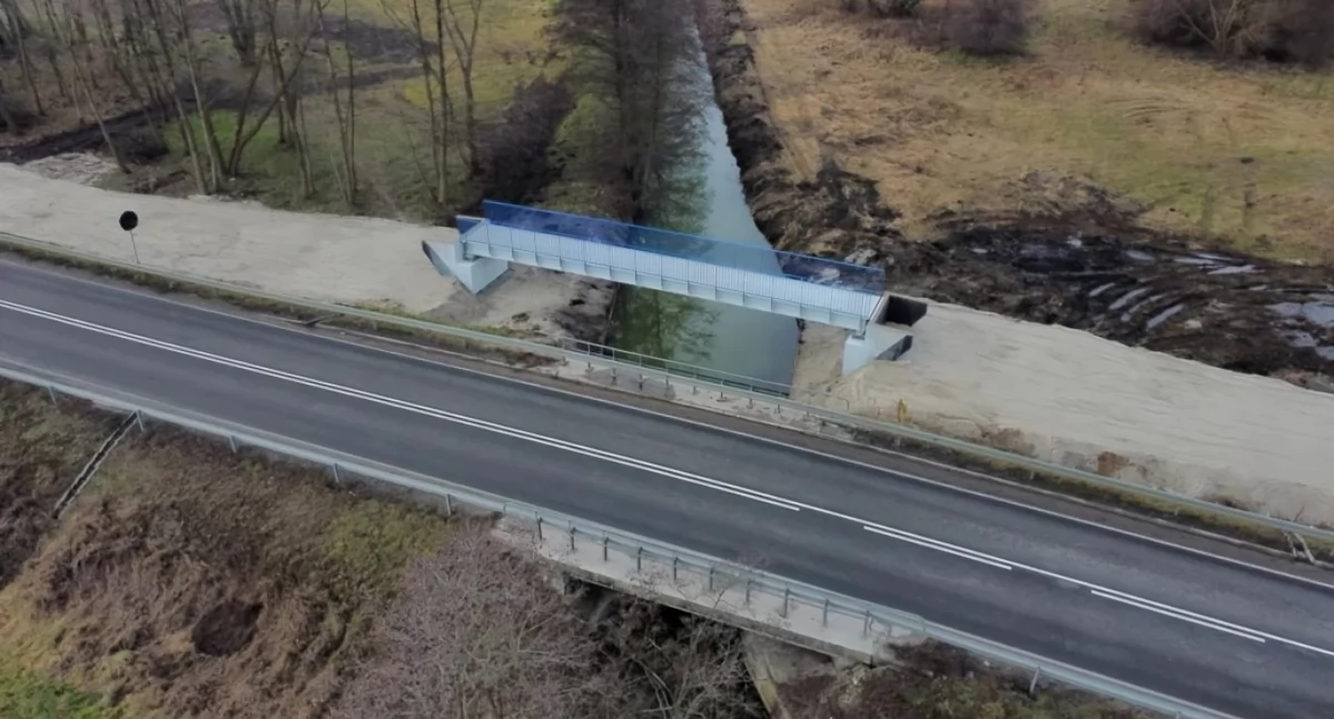Kładka nad Kanałem Górnym, fot. Zarząd Dróg Wojewódzkich w Bydgoszczy