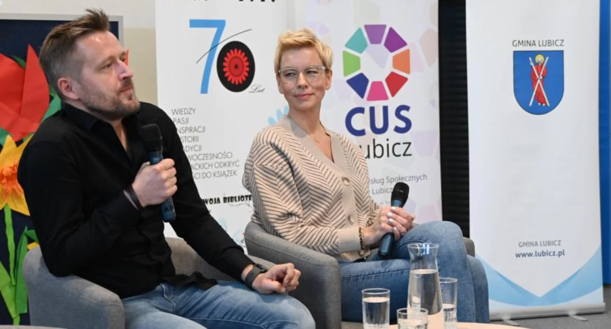 Michał Kołodziejczyk i Anita Werner, fot.UG Lubicz