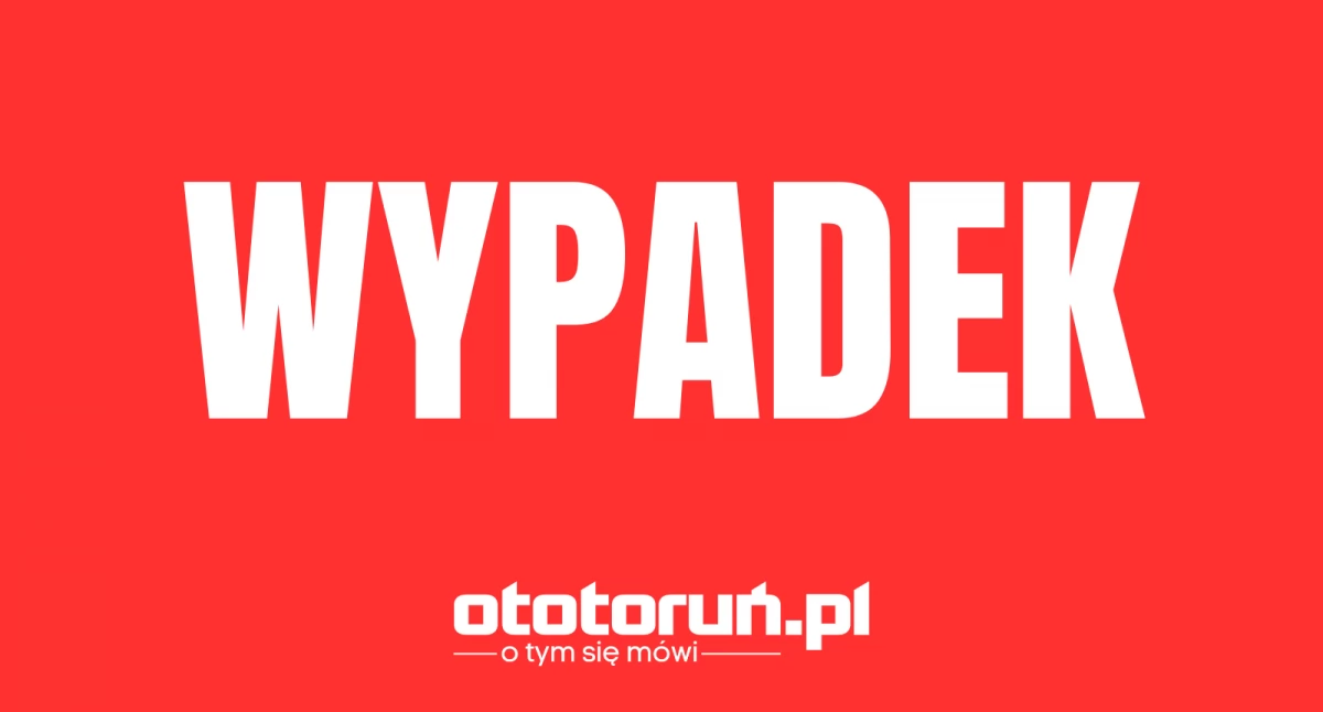 Wypadki, Poważny wypadek Toruniem Jedna osoba trafiła szpitala - zdjęcie, fotografia
