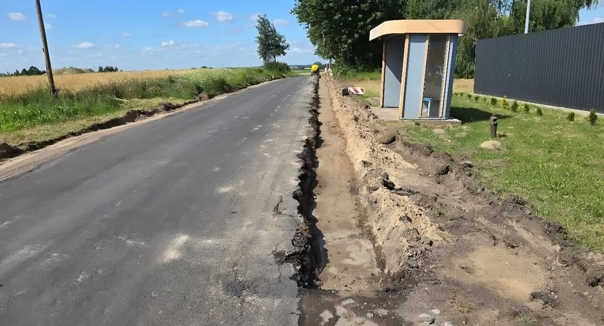 Rozbudowa drogi pod Toruniem, fot. Powiatowy Zarząd Dróg w Toruniu