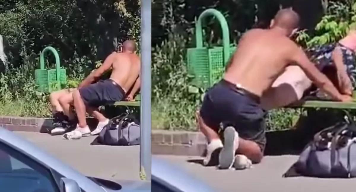 Para uprawiała seks na ławce w Toruniu. Nagranie trafiło do sieci