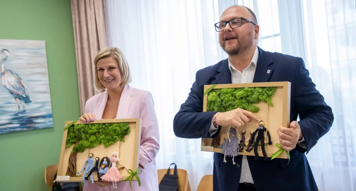 Wiceprezydentka Dagmara Zielińska i prezydent Paweł Gulewski, fot. UM Toruń