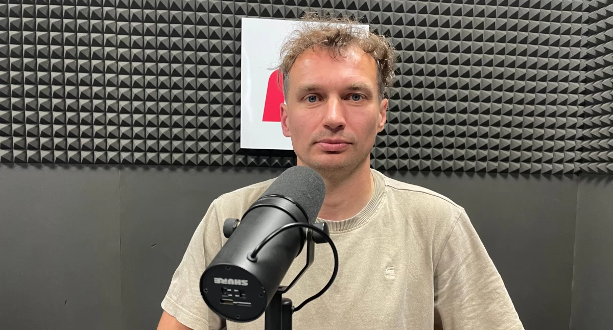 Krzysztof Wachowiak w Radiu Toruń, fot. ototorun.pl