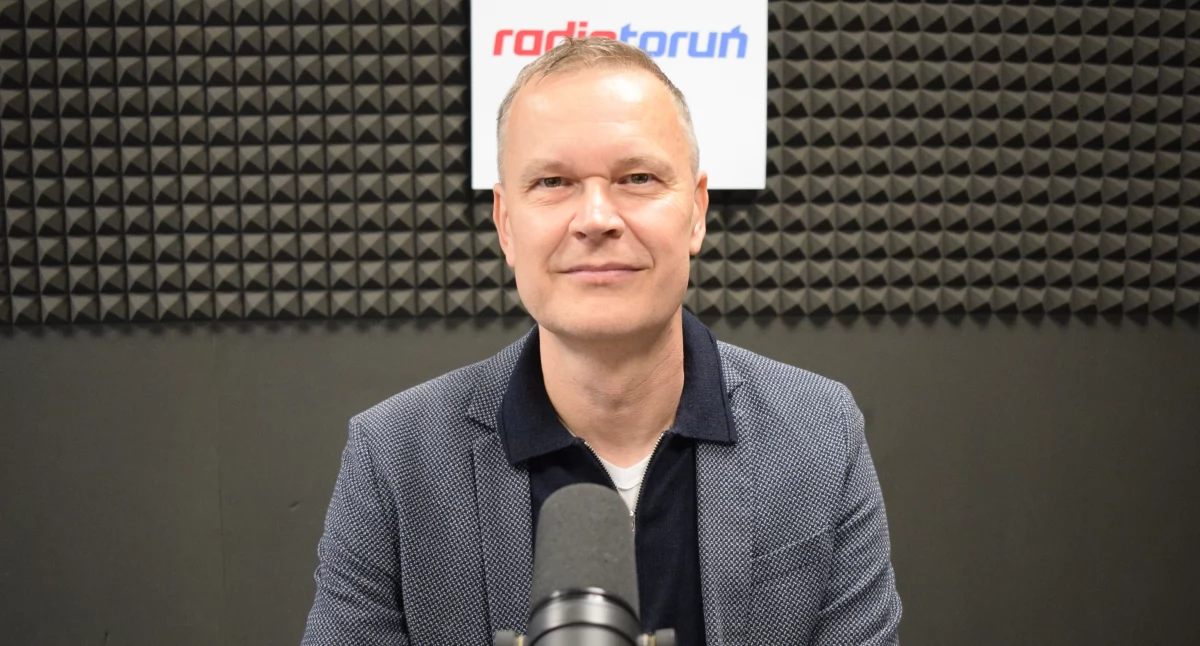 Jarosław Jóźwiak w Radiu Toruń, fot. Bartosz Fryckowski / ototorun.pl