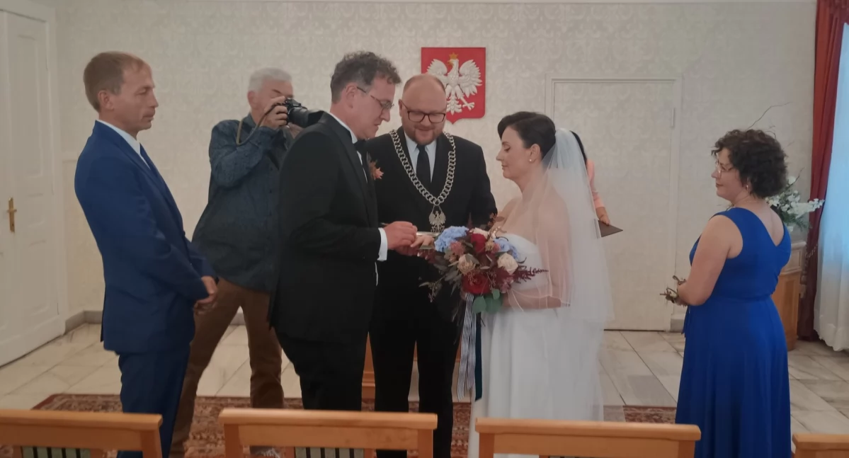 Ślub Sylwii Mularczyk i Marcina Centkowskiego, fot. Stowarzyszenie Metropolia Toruńska