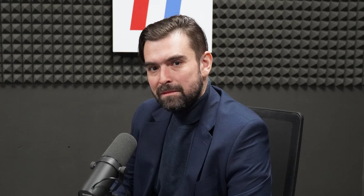 Patryk Wawrzyński w Radiu Toruń, fot. Bartosz Fryckowski / ototorun.pl