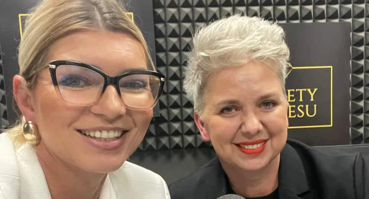 Anna Kruzińska i Monika Gotlibowska w Radiu Toruń, fot. Anna Kruzińska
