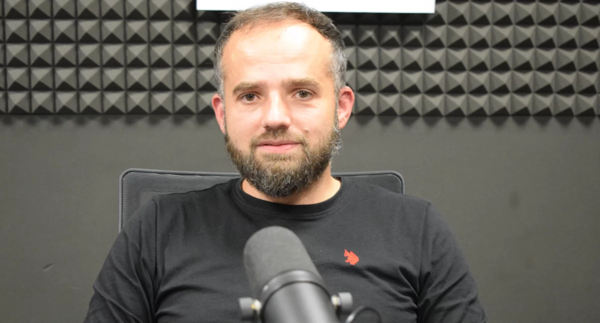 Przemysław Kempiński w Radiu Toruń, fot. Bartosz Fryckowski / ototorun.pl