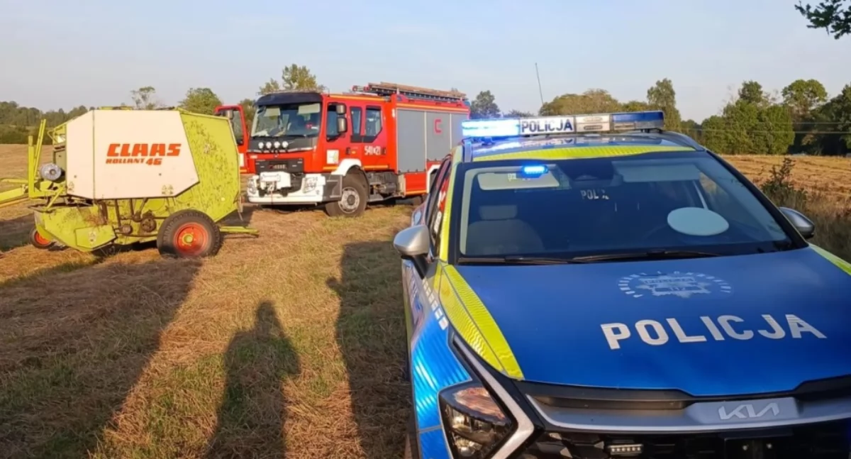 Smierć na polu pod Toruniem. 61-latek został przygnieciony przez maszynę