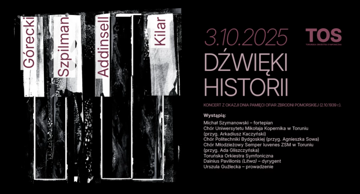 Koncerty, Kilar Szpilman Górecki Toruńska Orkiestra Symfoniczna zaprasza wyjątkowy koncert - zdjęcie, fotografia